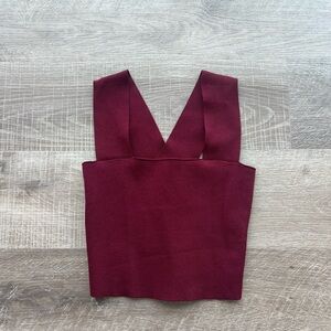 Elegant Burgundy Women's Top